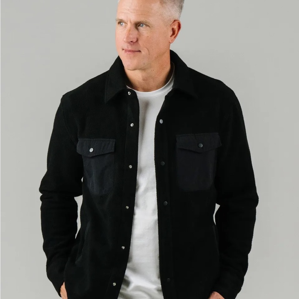 Zyia Men's Black Fleece Armstrong Jacket